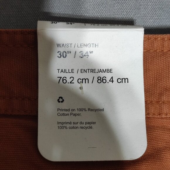 NWT prAna jeans men's 30X34 desert brown colour relaxed straight durable fabric - Picture 8 of 14